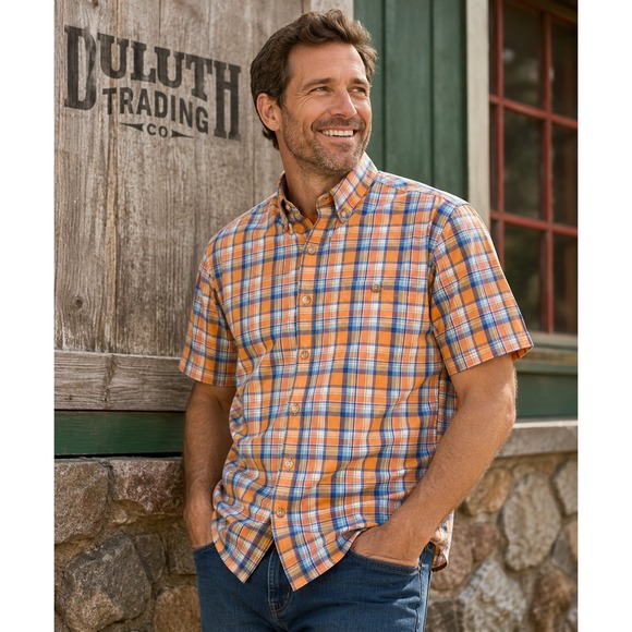Duluth Trading Co Other - Duluth Trading Co Mens 2XL Relaxed Fit Untucked Plaid shirt gorpcore dadcore